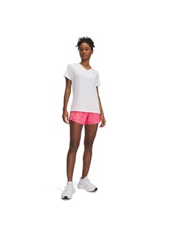 Damskie spodnie treningowe Under Armour Tech Play Up Shorts - różowe ze sklepu Sportstylestory.com w kategorii Szorty - zdjęcie 178209356