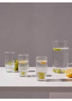 Sinsay - Szklanki ryflowane 4 pack - biały ze sklepu Sinsay w kategorii Szklanki - zdjęcie 178210787
