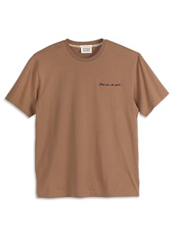 Scotch &amp; Soda Koszulka w kolorze jasnobrązowym ze sklepu Limango Polska w kategorii T-shirty męskie - zdjęcie 178211748