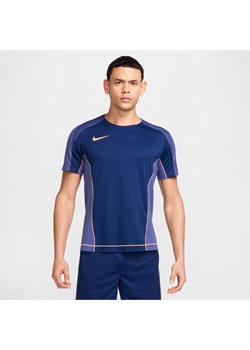 Męska koszulka piłkarska Dri-FIT Nike Strike+ - Niebieski ze sklepu Nike poland w kategorii T-shirty męskie - zdjęcie 178214096