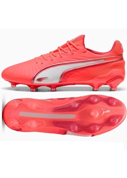 Buty piłkarskie Puma King Ultimate FG/AG 108303-01 czerwone ze sklepu ButyModne.pl w kategorii Buty sportowe męskie - zdjęcie 178214326