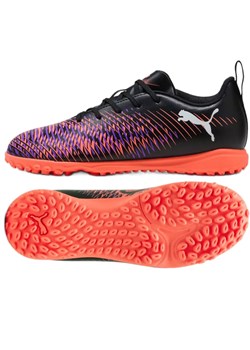 Buty piłkarskie Puma Future 8 Play Tt 108396-01 czarno-fioletowe czarne ze sklepu ButyModne.pl w kategorii Buty sportowe dziecięce - zdjęcie 178214349