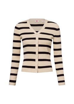 Levi's Kardigan damski Kobiety Bawełna beżowy w paski ze sklepu vangraaf w kategorii Swetry damskie - zdjęcie 178215867