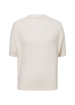 Marie Lund Damski sweter z dzianiny Marie Lund z mieszanki wełny Kobiety écru wypukły wzór tkaniny ze sklepu vangraaf w kategorii Swetry damskie - zdjęcie 178215895