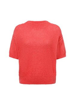 Marie Lund Damski sweter z dzianiny Marie Lund z mieszanki wełny Kobiety koralowy wypukły wzór tkaniny ze sklepu vangraaf w kategorii Swetry damskie - zdjęcie 178215896