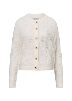 Marie Lund Kardigan damski z zawartością moheru Kobiety Sztuczne włókno biały wypukły wzór tkaniny ze sklepu vangraaf w kategorii Swetry damskie - zdjęcie 178215898