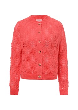 Marie Lund Kardigan damski z zawartością moheru Kobiety Sztuczne włókno koralowy wypukły wzór tkaniny ze sklepu vangraaf w kategorii Swetry damskie - zdjęcie 178215899