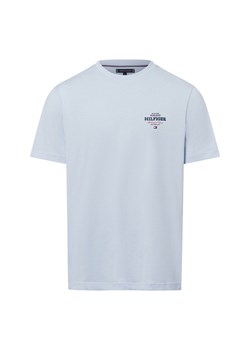 Tommy Hilfiger Koszulka męska Mężczyźni Bawełna niebieski jednolity ze sklepu vangraaf w kategorii T-shirty męskie - zdjęcie 178215918