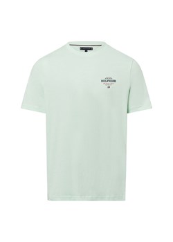 Tommy Hilfiger Koszulka męska Mężczyźni Bawełna zielony jednolity ze sklepu vangraaf w kategorii T-shirty męskie - zdjęcie 178215919