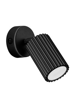 Czarny metalowy kinkiet z włącznikiem - D291 D1-M15 ze sklepu Edinos.pl w kategorii Lampy ścienne - zdjęcie 178219149