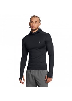 Męski longsleeve treningowy z kapturem Under Armour UA Cg Elite Scuba Hdy - czarny ze sklepu Sportstylestory.com w kategorii T-shirty męskie - zdjęcie 178220647