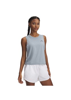 Damski top treningowy Under Armour Vanish Energy Crop Tank - szary ze sklepu Sportstylestory.com w kategorii Bluzki damskie - zdjęcie 178220798