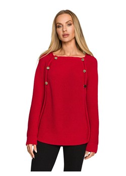 made of emotion Sweter w kolorze czerwonym ze sklepu Limango Polska w kategorii Swetry damskie - zdjęcie 178224399
