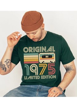 męska koszulka na 50 urodziny - KOLOR BUTELKOWA ZIELEŃ ze sklepu Time For Fashion w kategorii T-shirty męskie - zdjęcie 178225737