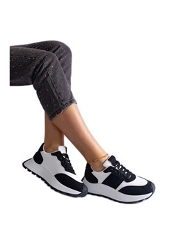 Czarne sneakersy na platformie ze sklepu ButyModne.pl w kategorii Buty sportowe damskie - zdjęcie 178226917