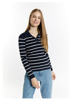 DreiMaster Sweter w kolorze granatowo-białym ze sklepu Limango Polska w kategorii Swetry damskie - zdjęcie 178229667