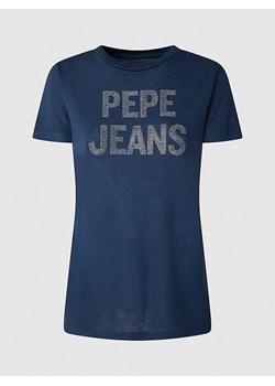 Pepe Jeans Koszulka w kolorze granatowym ze sklepu Limango Polska w kategorii Bluzki damskie - zdjęcie 178230689