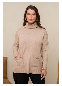Curvy Lady Golf w kolorze jasnobrązowym ze sklepu Limango Polska w kategorii Swetry damskie - zdjęcie 178231147