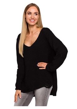 made of emotion Sweter w kolorze czarnym ze sklepu Limango Polska w kategorii Swetry damskie - zdjęcie 178233315
