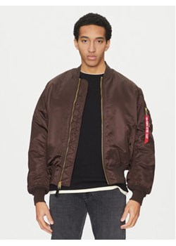 Alpha Industries Kurtka bomber Ma-1 100101 Brązowy Regular Fit ze sklepu MODIVO w kategorii Kurtki męskie - zdjęcie 178233437