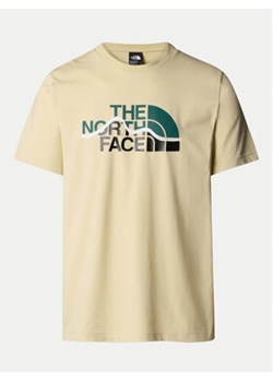 The North Face T-Shirt Mountain Line NF0A87NT Beżowy Regular Fit ze sklepu MODIVO w kategorii T-shirty męskie - zdjęcie 178234409