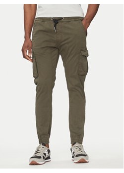 Alpha Industries Joggery Twill 116202 Szary Regular Fit ze sklepu MODIVO w kategorii Spodnie męskie - zdjęcie 178236716