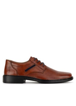 Rieker Półbuty B0803-24 Brązowy ze sklepu MODIVO w kategorii Buty eleganckie męskie - zdjęcie 178238625
