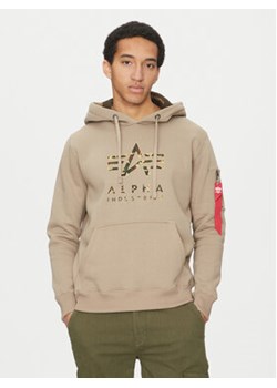 Alpha Industries Bluza Camo Tpu 146337 Beżowy Regular Fit ze sklepu MODIVO w kategorii Bluzy męskie - zdjęcie 178239818