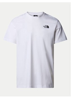 The North Face T-Shirt Vertical NF0A89FP Biały Regular Fit ze sklepu MODIVO w kategorii T-shirty męskie - zdjęcie 178240295