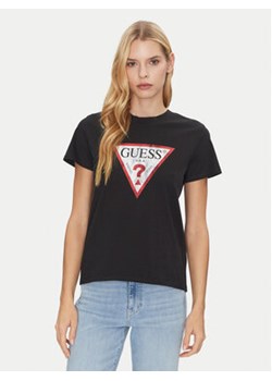 Guess T-Shirt W2BI69 K8FQ1 Czarny Regular Fit ze sklepu MODIVO w kategorii Bluzki damskie - zdjęcie 178240516