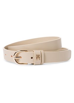 Tommy Hilfiger Damski pasek skórzany Kobiety skóra écru jednolity ze sklepu vangraaf w kategorii Paski damskie - zdjęcie 178241137