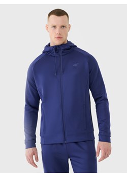 Męska bluza treningowa 4F 4FWSS25TFSWM513 - granatowa ze sklepu Sportstylestory.com w kategorii Bluzy męskie - zdjęcie 178243629