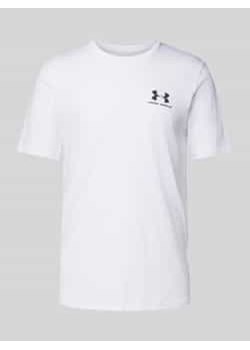 T-shirt z nadrukiem z logo ze sklepu Peek&Cloppenburg  w kategorii T-shirty męskie - zdjęcie 178244339