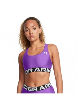 Biustonosz treningowy Under Armour UA Hg Authentics Mid Branded - fioletowy ze sklepu Sportstylestory.com w kategorii Biustonosze - zdjęcie 178253205