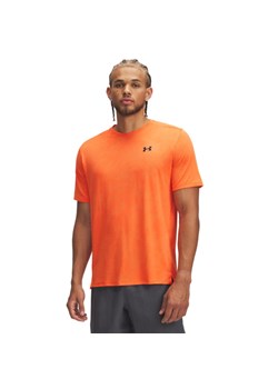 Męska koszulka treningowa Under Armour UA Tech Vent Jcqrd SS - pomarańczowa ze sklepu Sportstylestory.com w kategorii T-shirty męskie - zdjęcie 178253339