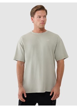 Męski tshirt oversize 4F 4FWSS25TTSHM1961 - oliwkowy ze sklepu Sportstylestory.com w kategorii T-shirty męskie - zdjęcie 178253408