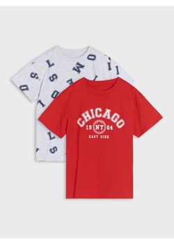 Sinsay - Koszulki 2 pack - czerwony ze sklepu Sinsay w kategorii T-shirty chłopięce - zdjęcie 178253889
