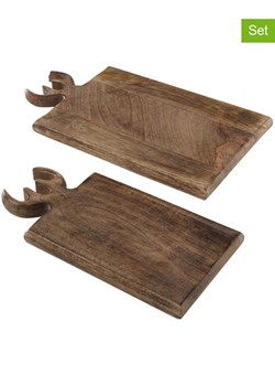 Boltze Deski do krojenia (2 szt.) "Vaasa" w kolorze beżowym ze sklepu Limango Polska w kategorii Deski - zdjęcie 178254309