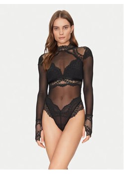 Hunkemöller Body Daisy 300243 Czarny Slim Fit ze sklepu MODIVO w kategorii Body damskie - zdjęcie 178254947