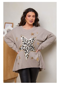 Curvy Lady Koszulka w kolorze szarobrązowym ze sklepu Limango Polska w kategorii Bluzki damskie - zdjęcie 178256247