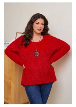 Curvy Lady Sweter w kolorze czerwonym ze sklepu Limango Polska w kategorii Swetry damskie - zdjęcie 178256257