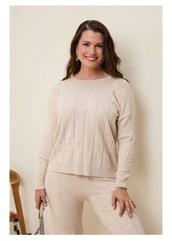 Curvy Lady Sweter w kolorze beżowym ze sklepu Limango Polska w kategorii Swetry damskie - zdjęcie 178260107