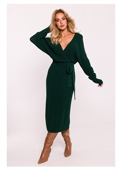 made of emotion Sukienka dzianinowa w kolorze ciemnozielonym ze sklepu Limango Polska w kategorii Sukienki - zdjęcie 178260169