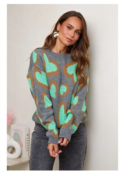 L'armoire de Suzette Sweter w kolorze szaro-turkusowym - id: 16198923 - marki L'armoire De Suzette - 178260277 L'armoire de Suzette Sweter w kolorze szaro-turkusowym ze sklepu Limango Polska w kategorii Swetry damskie - zdjęcie 178260277
