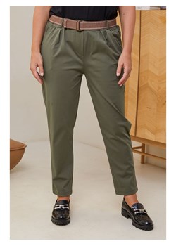 Curvy Lady Spodnie w kolorze khaki ze sklepu Limango Polska w kategorii Spodnie damskie - zdjęcie 178260449