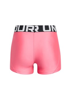 Dziewczęce krótkie legginsy treningowe Under Armour G HeatGear Shorty - różowe ze sklepu Sportstylestory.com w kategorii Spodnie dziewczęce - zdjęcie 178269576