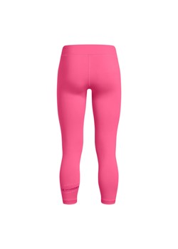 Dziewczęce legginsy treningowe Under Armour G Motion Branded Ankle Leg - różowe ze sklepu Sportstylestory.com w kategorii Spodnie dziewczęce - zdjęcie 178269579