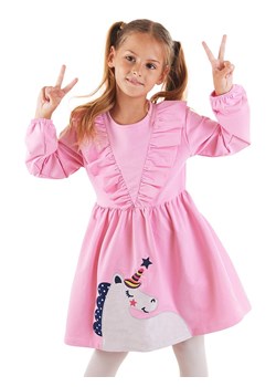 Denokids Sukienka "Glitter Unicorn" w kolorze różowym ze sklepu Limango Polska w kategorii Sukienki dziewczęce - zdjęcie 178269899