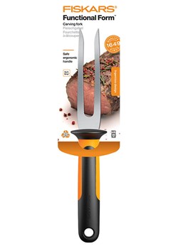 Fiskars Widelec &quot;Functional Form&quot; w kolorze czarno-pomarańczowym do mięsa - wys. 30 cm ze sklepu Limango Polska w kategorii Akcesoria kuchenne - zdjęcie 178269967