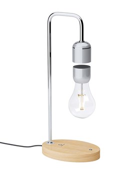 Designnest Lampa stołowa LED &quot;Levitating Lamp&quot; w kolorze srebrnym - 19 x 40 x 12 cm ze sklepu Limango Polska w kategorii Lampy stołowe - zdjęcie 178270007